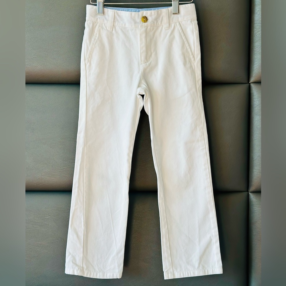 Janie and Jack Boys White Chinos